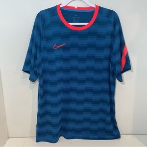 Nike Dri-Fit blue and pink performance tee , short sleeve XL